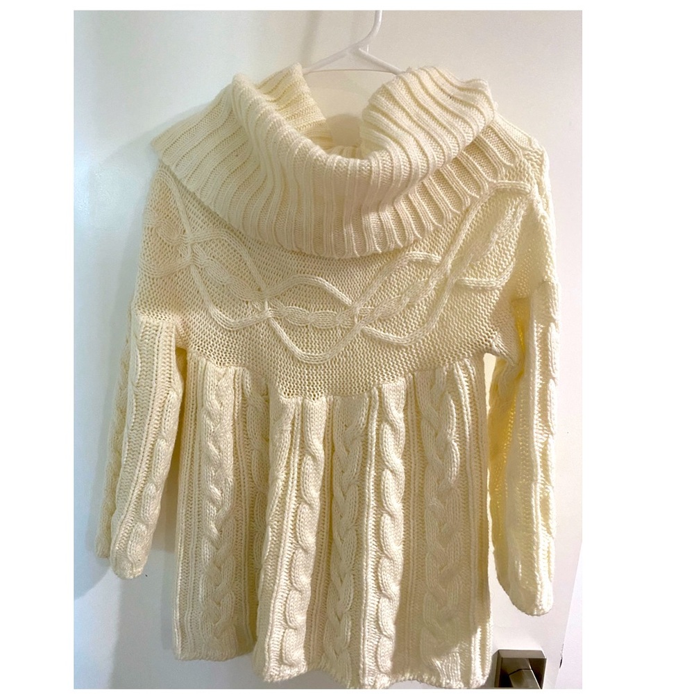 Knit cream sweater